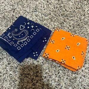 FREE 2 Bandannas (1 Orange & 1 Navy) - FREE with any purchase!